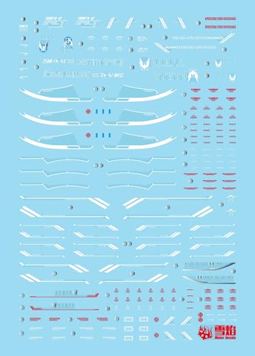 蛍光!! HG RG EG 1/144 ロボット MS 雪社ディテールアップ用水転写式デカール (HG 1/144 デスティニーガンダム SpecⅡ HG-86用)