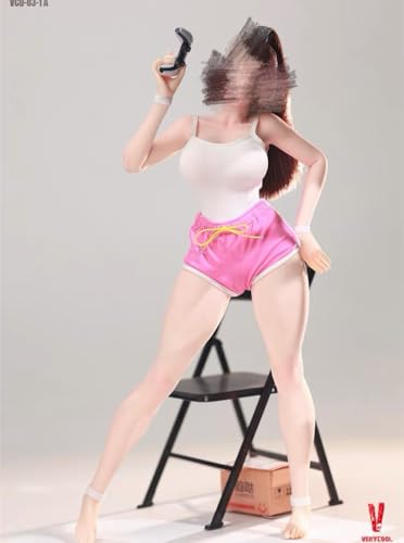 1/6スケール3号素体 シリコン女素体 ふくよか体型 夏日版 塗装済可動フィギュア シームレス 素体プラチナシリコン 内部鋼骨格 ハイヒール足/平足 交換可能 VCD-03-1A/B フィギュア ベース 12インチ プレゼント 女性アクションドールボディ ヘッド無 VERYCOOL (VCD-03-1A: 粉白膚色) [並行輸入品]