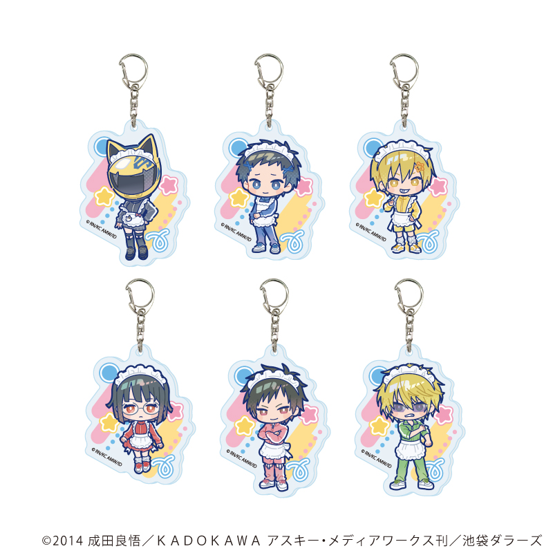 デュラララ!!×２_アクリルキーホルダー11/ジャージメイドver. コンプリートセット(全6種)(POP Artイラスト)【コンプリートセット/6個入り】
