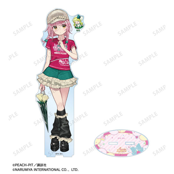 しゅごキャラ！ ナルミヤキャラクターズコラボ チェリ子さんイラスト 日奈森あむ mezzo piano 特大アクリルスタンド