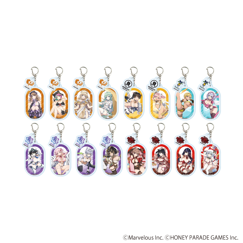 ドルフィンウェーブ_パーツ付きアクリルキーホルダー02/セット(2) コンプリートセット(全16種)(公式イラスト)【コンプリートセット/16個入り】