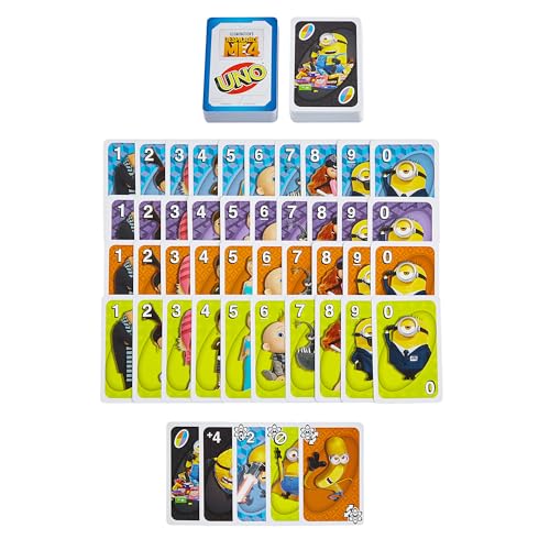マテルゲーム(Mattel Game) ウノ(UNO) ウノ ミニオンズ カードゲーム ゲーム パーティーグッズ 2~10人用 カード112枚 7歳から イエロー HXT53