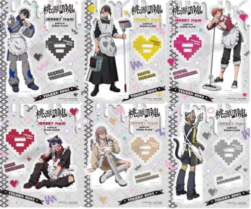 桃源暗鬼 グッズ アクリルスタンド 一ノ瀬四季 無陀野無人 皇后崎迅 札を立てる 台座あり 飾り グッズ 新年 誕生日のプレゼント 萌えグッズ 可愛い 記念品 (6点セット)