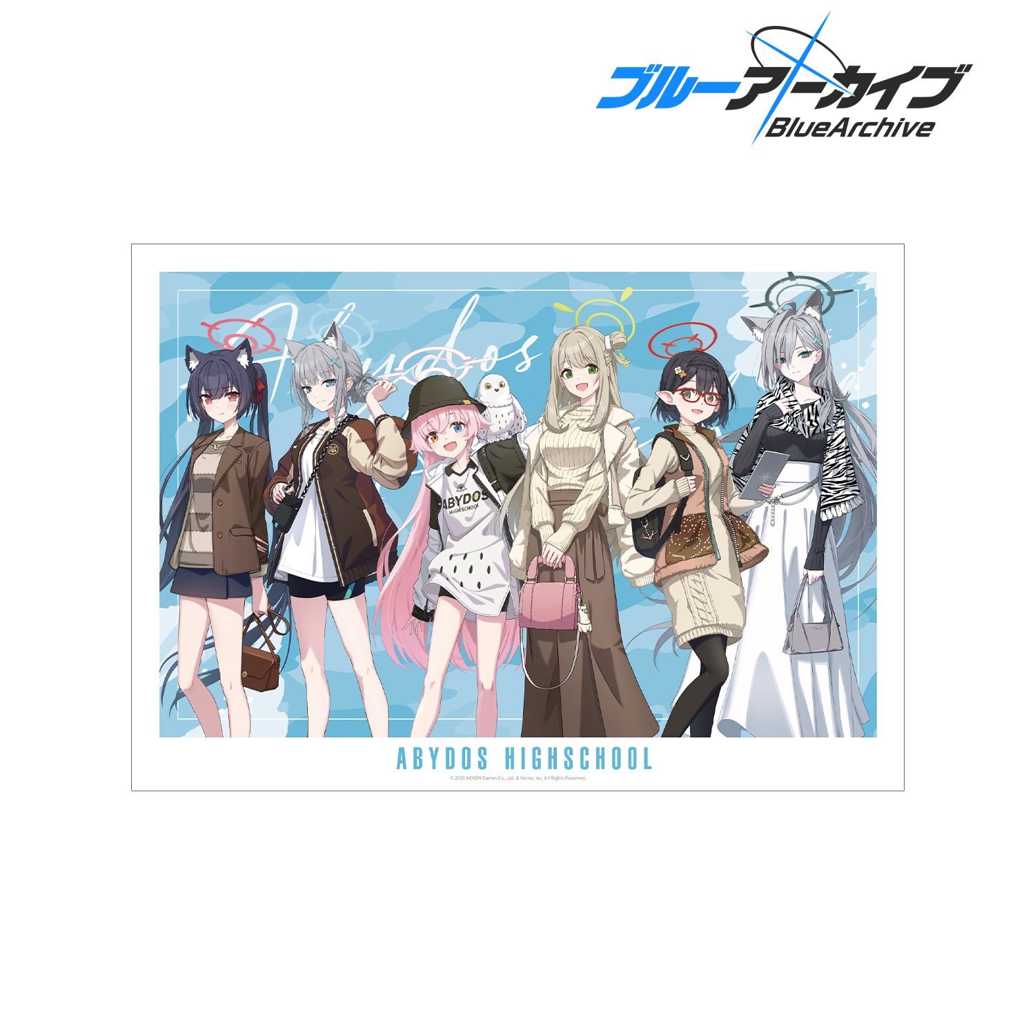 ブルーアーカイブ_アビドス A3マット加工ポスター