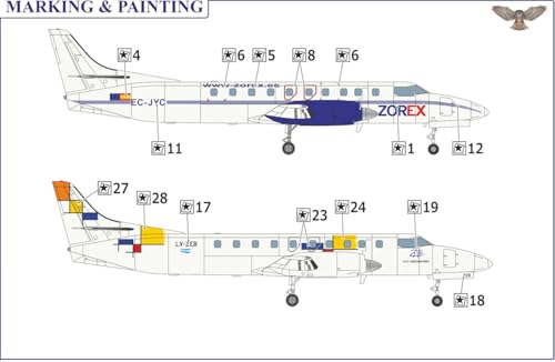 モデルズビット 1/72 アメリカ SA-226TS フェアチャイルドメトロライナー 地域路線用旅客機 (SOVA-Mブランド) プラモデル MVS72066 (航空機)