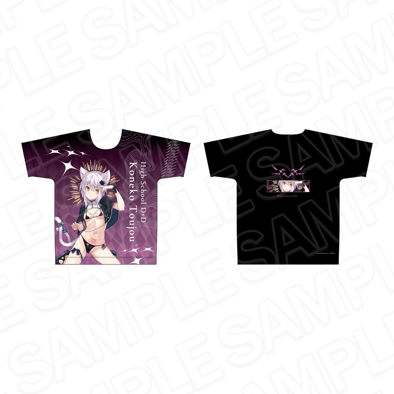 ハイスクールD×D_XLサイズ_フルグラフィックTシャツ 塔城小猫 サキュバス&シスター ver.