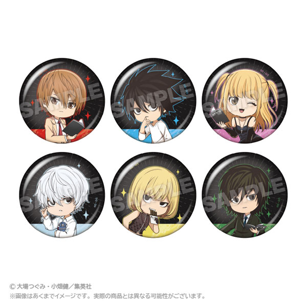 DEATH NOTE_トレーディング缶バッジ ちょいのびver. 【BOX/6個入り】