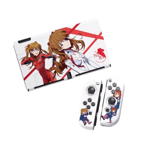 新世紀エヴァンゲリオン 惣流・アスカ・ラングレー Switch保護ケース カバー 分体式カバー Switch2 柔らかい殻 防塵ベース 耐衝撃 コスプレ小物 軽量 飾り 脱着簡単 萌えグッズ 贈り物 非公式 (OLED（スタンドが開かない）,色3) [並行輸入品]
