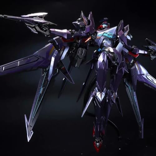 1/100スケール突破型フォワードファルコンFALONU BP-R02T塗装済メカ 機甲 可動 組み立て プラモデル プラスチック製機甲ロボットフィギュア アクションモデルフィギュアプレゼント高さ23cm MOSHOWTOYS組立キット 置物おもちゃ WF限定版 金色 紫色 (紫色)