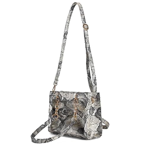 【Seraphim】花柄痛バッグ 薔薇 ブラック [並行輸入品]