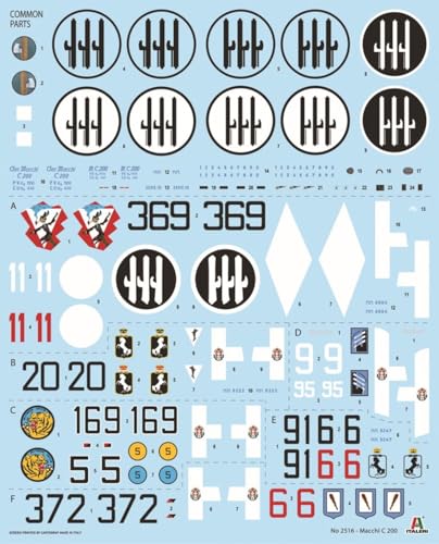 イタレリ 1/32 イタリア マッキ MC.200 日本語対訳補足説明書付属 プラモデル IT2516JP (飛行機)