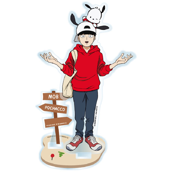 モブサイコ100 III × サンリオキャラクターズ(Travel Series) アクリルスタンド 影山茂夫&ポチャッコ