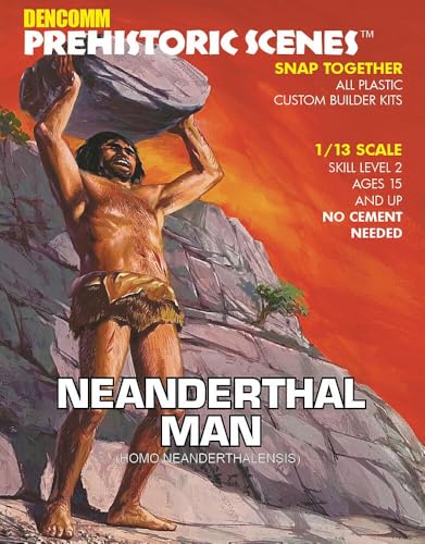 デンコム 1/13 プレヒストリックシリーズ ネアンデルタール人 男性 プラモデル DEN729