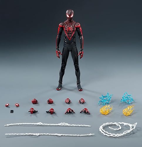 スリーゼロ[threezero] Marvel's Spider-Man 2 DLX スパイダーマン アップグレードスーツ[マイルズ・モラレス] 1/12スケール ABS&PVC&POM&亜鉛合金&その他の金属製 塗装済み可動フィギュア