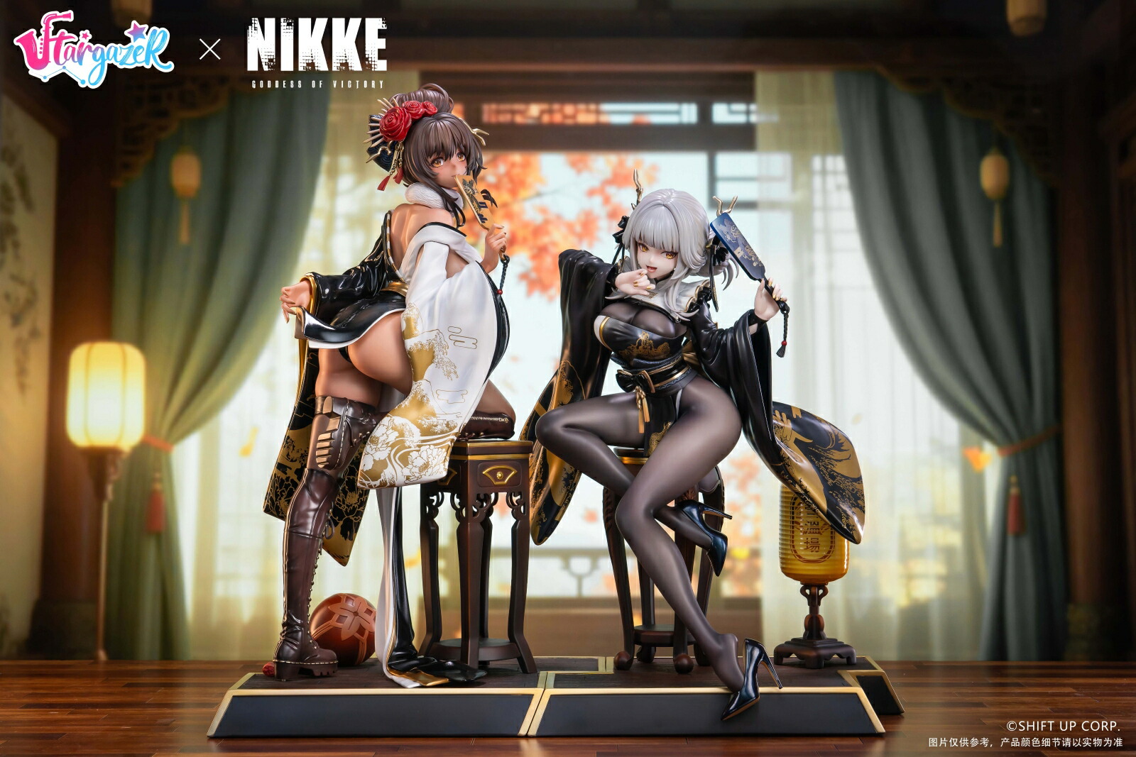 Stargazer(スターゲイザー) 勝利の女神:NIKKE ブラン&ノワール 1/4スケール 約479mm PVC&ABS製 塗装済み完成品フィギュア