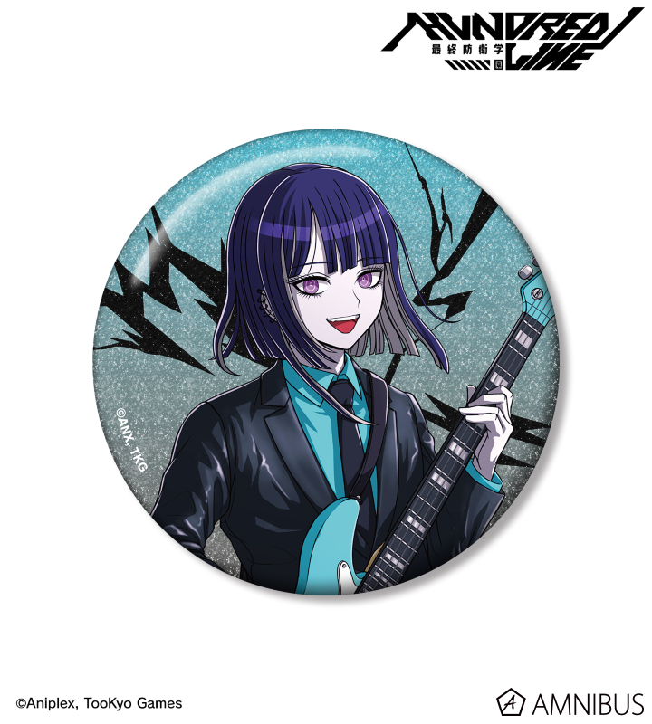 描き下ろし 九十九今馬 ロックバンドver. 75mmグリッター缶バッジ