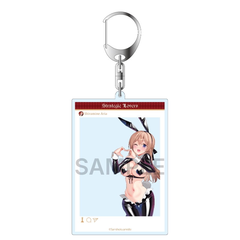 ストラテジックラバーズ SNS風アクリルキーホルダー 白嶺亜莉亜 5th Anniversary Bunny ver.