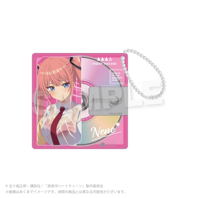 【グッズ-キーホルダー】真夜中ハートチューン ディスク風アクリルキーホルダー 雨宿りver. 日芽川 寧々【再販】