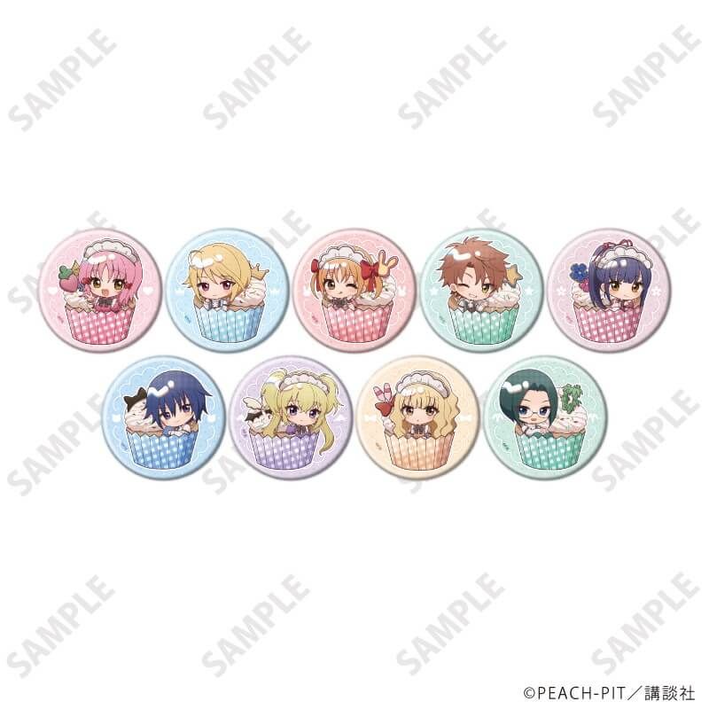 缶バッジ「しゅごキャラ!」53/カップケーキver. コンプリートセット(全9種)(ミニキャライラスト)