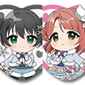ラブライブ！虹ヶ咲学園スクールアイドル同好会 ぷちちょこトレーディングハート型缶バッジ ウィンター衣装 BOX