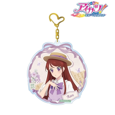 【グッズ-キーホルダー】アイカツ！ 10th STORY ～未来へのSTARWAY～ 描き下ろし 紫吹 蘭 カントリーワンピースver. BIGアクリルキーホルダー【再販】