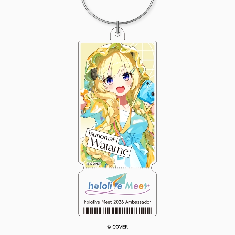 hololive Meet 2026 アクリルチケットキーホルダー 角巻わため