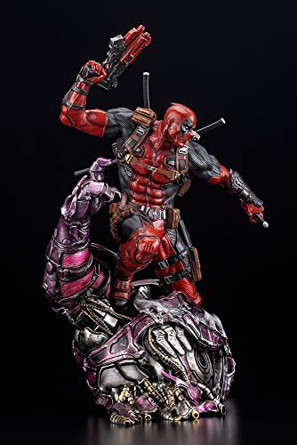 壽屋(KOTOBUKIYA) MARVEL UNIVERSE デッドプール FINE ART STATUE シグネチャーシリーズ Feat. Kucharek Brothers 1/6スケール コールドキャスト製 完成品 フィギュア, MK362