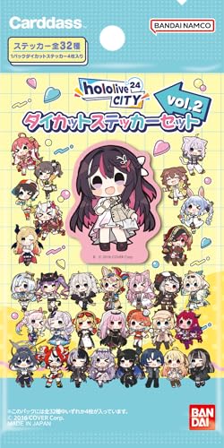バンダイ(BANDAI) hololive CITY'24 ダイカットステッカーセット Vol.2(パック)(BOX)20パック入り 対象年齢：15歳以上