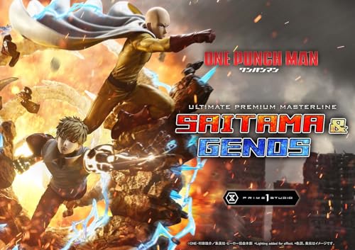 プライム1スタジオ(Prime 1 Studio) アルティメットプレミアムマスターライン ワンパンマン サイタマ＆ジェノス 約730mm ポリストーン製 塗装済み完成品フィギュア
