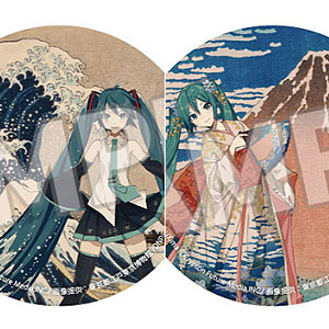 葛飾北斎×初音ミク 缶バッジ トレーディング 8個入りBOX