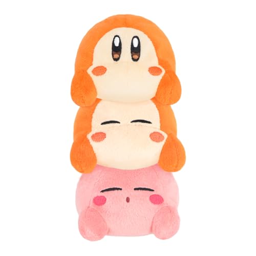 三英貿易(Sanei Boeki) 星のカービィ カービィ play with ワドルディ あきれかえるほど…積むぬいぐるみ 3体セットB W8×D8×H15cm ぬいぐるみ KPWW05