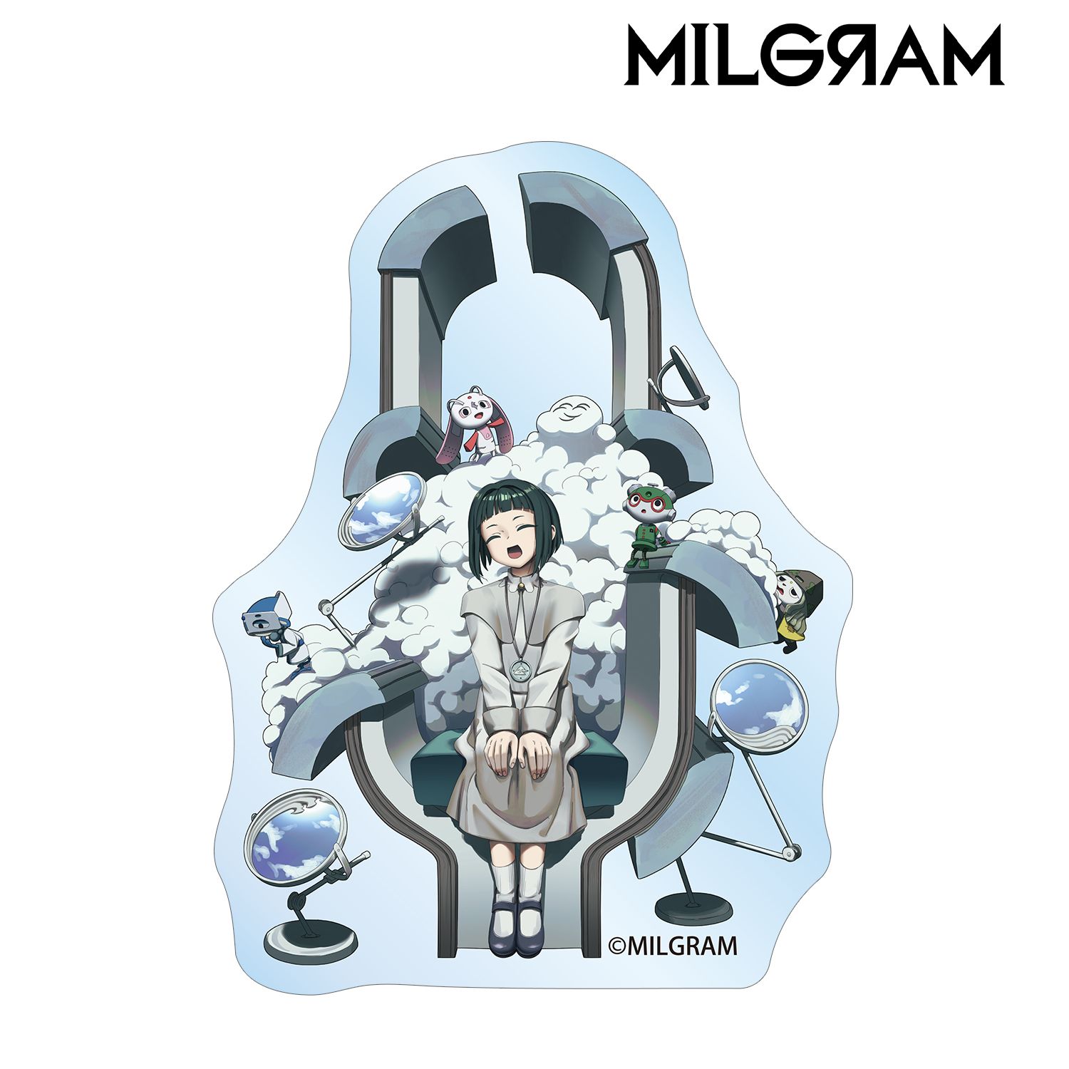 MILGRAM -ミルグラム-_描き下ろし アマネ バースデーver. 第3弾 ダイカットステッカー