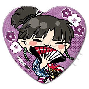 『犬夜叉』 ハート型缶バッジ M-J(神楽)