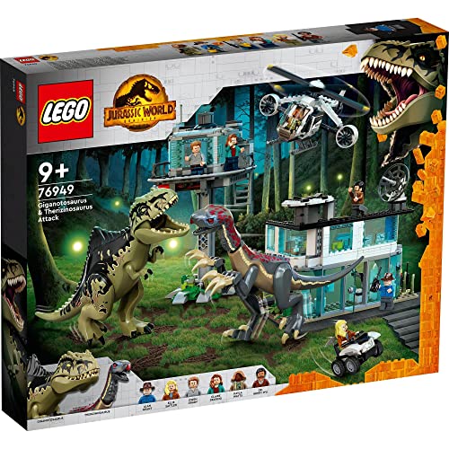 レゴ(LEGO) ジュラシック・ワールド ギガノトサウルスとテリジノサウルスの猛攻撃 おもちゃ 玩具 プレゼント 誕生日 ブロック クリスマス 男の子 女の子 子供 9歳 10歳 11歳 小学生 恐竜 動物 生き物 76949