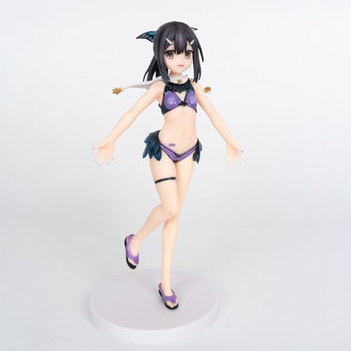 [BAOWENBEI] Fate/kaleid liner プリズマ☆イリヤ ツヴァイ！ イリヤ&美遊 水着ver. 1/7スケール フィギュア 塗装済み 完成品 高さ約20cm PVC&ABS製 卓上 パソコンケース 置物 箱入れ プレゼント (美遊)