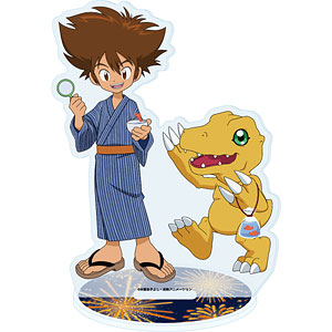 アクリルスタンド「デジモンアドベンチャー」17/八神太一＆アグモン 浴衣ver.(描き下ろしイラスト)