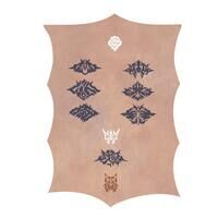 仮面ライダークウガ　グロンギ皮紙風クロス