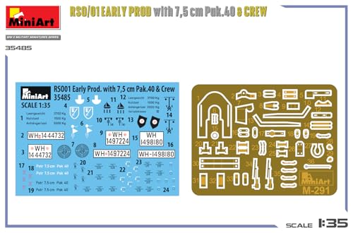 ミニアート 1/35 RSO/01 初期生産型 w/7.5cm Pak.40対戦車砲＆乗員 プラモデル MA35485 (ミリタリー)