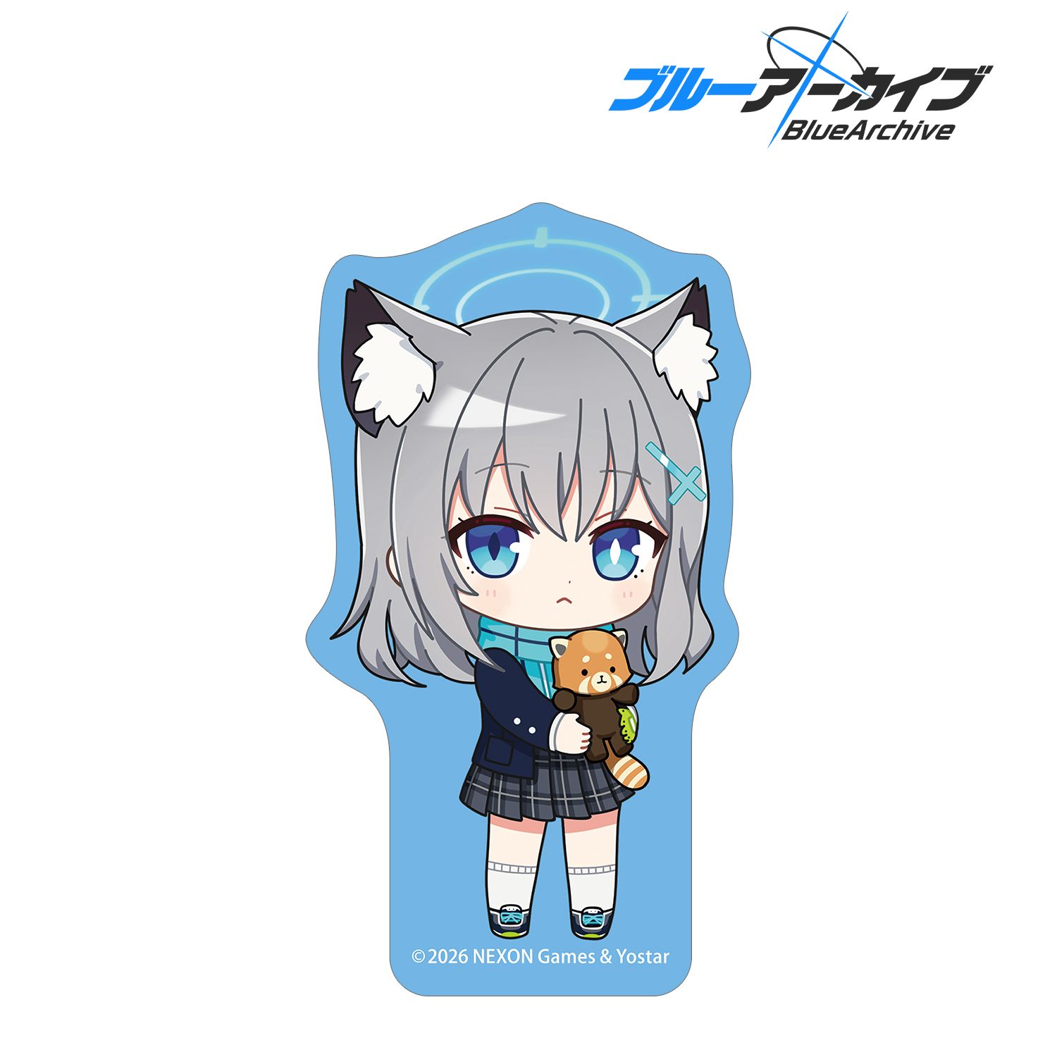 ブルーアーカイブ_シロコ ちびキャラ ダイカットステッカー
