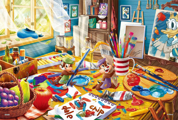 ジグソーパズル Chip ’n’ Dale -Colorful Panic！-(チップとデール -カラフルパニック！-) 300ピース (73-415s)[エポック]《発売済・在庫品》