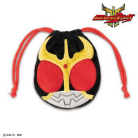 仮面ライダークウガ　顔型マスコット巾着