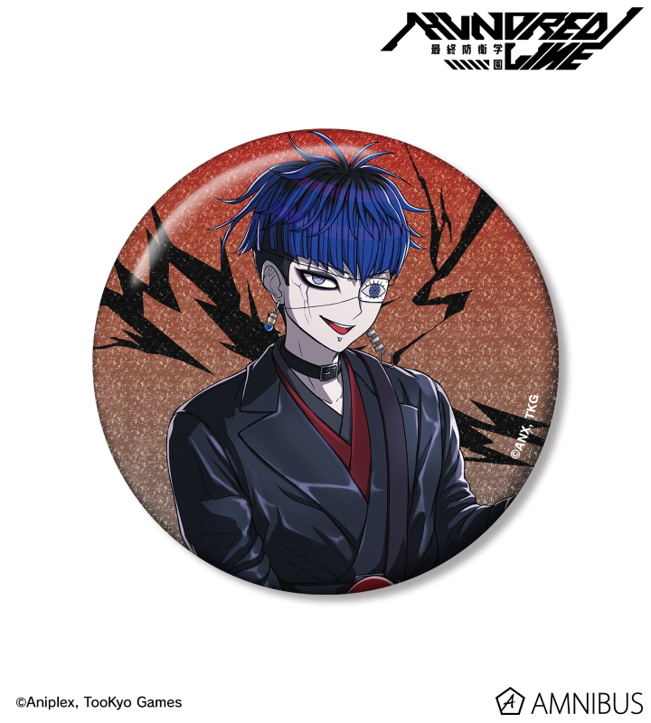 描き下ろし 面影歪 ロックバンドver. 75mmグリッター缶バッジ