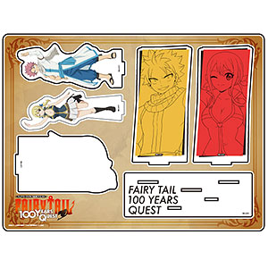 アクリルジオラマ「TVアニメ『FAIRY TAIL 100年クエスト』」01/ナツ・ドラグニル＆ルーシィ・ハートフィリア(描き下ろしイラスト)