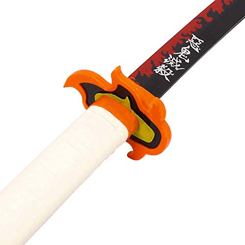 KEENNESS 子供用 ABS 長さ:77CM 子供 鬼滅の刃 日輪刀 鬼殺隊 完成度高い 模造刀 模擬刀 剣 武器 (煉獄杏寿郎刀 子供用)