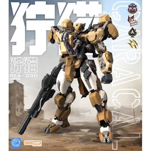 HiPlay 銘匠伝 1/100 ブルーホエールシリーズ 獰猫 カラカル REA‑03D サンドカラー 色分け済みプラモデル 組み立てキット