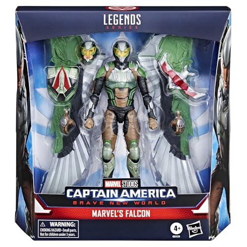 ハズブロ(HASBRO) MARVEL マーベルレジェンド・シリーズ ファルコン キャプテン・アメリカ:ブレイブ・ニュー・ワールド コレクタブル 6インチ(15cm)サイズ デラックスアクションフィギュア G0159 正規品