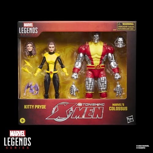 ハズブロ(Hasbro)MARVEL マーベルレジェンド・シリーズ アストニッシングX-MEN キティ・プライド&コロッサス 2体セット コミックス コレクター向け 6インチサイズ アクションフィギュア G2127 正規品