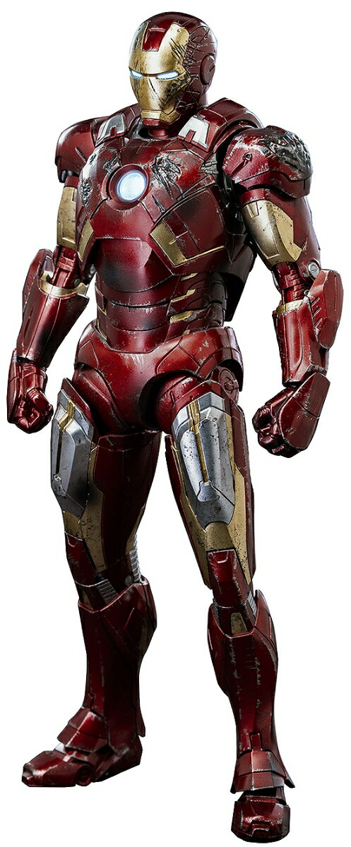 スリーゼロ[threezero] Marvel Studios' The Infinity Saga DLX アイアンマン・マーク7[バトルダメージ] 1/12スケールABS&PVC&POM&亜鉛合金&その他金属製塗装済み可動フィギュア