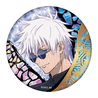 【グッズ-バッチ】呪術廻戦 螺鈿風シリーズ 箔押し缶バッジVol.3 五条 悟A【再販】