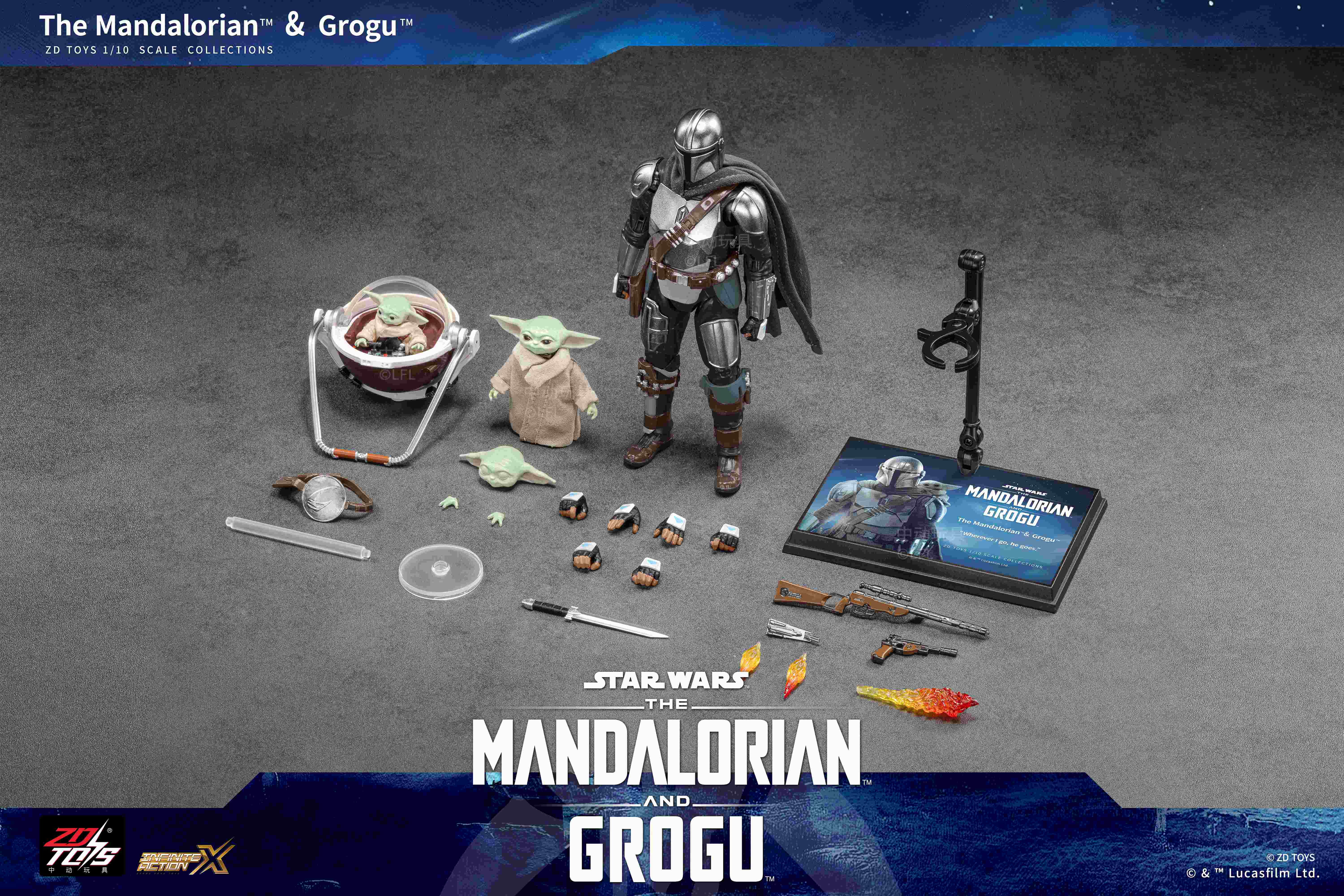 スター・ウォーズ アクションフィギュア マンダロリアン＆グローグー